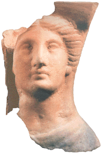 Punic terra cotta goddess.