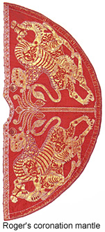 Roger's Arab-style coronation mantle.